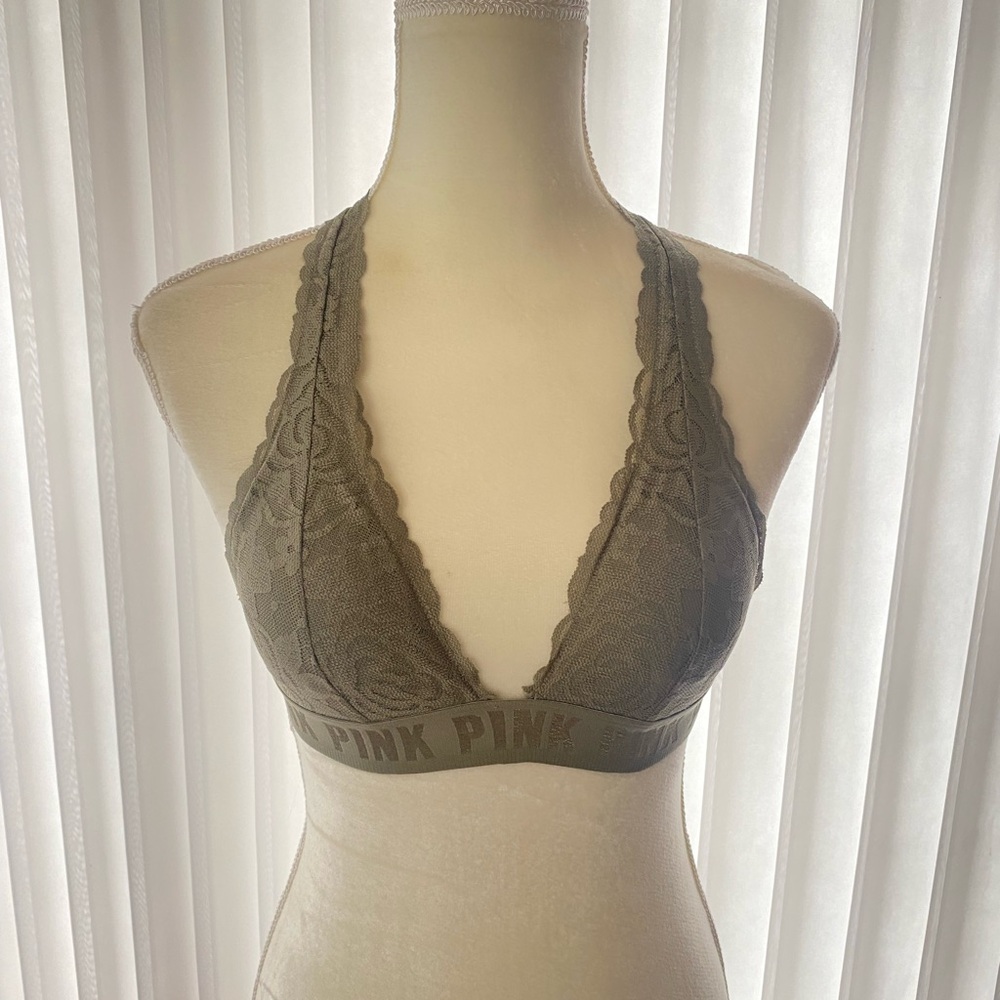 PINK Victoria’s Secret Lace Halter Bralette